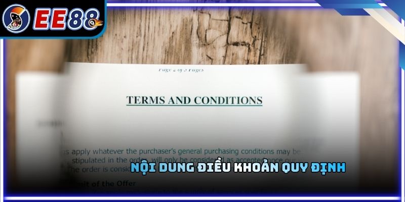 Nội dung điều khoản quy định