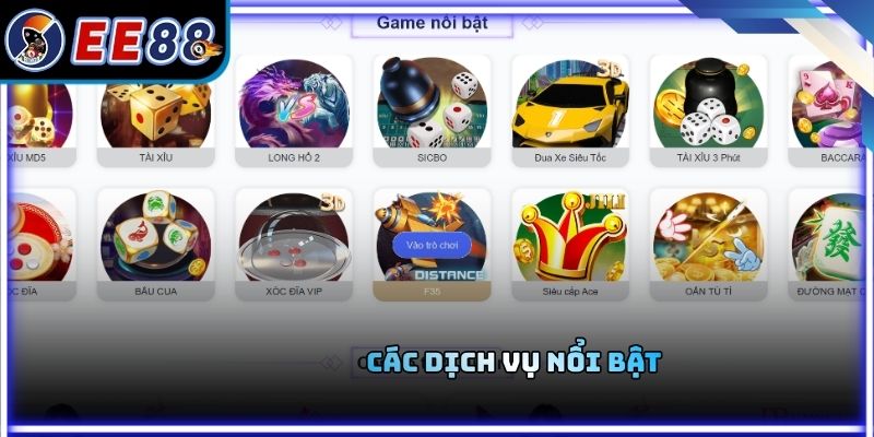 Các dịch vụ nổi bật