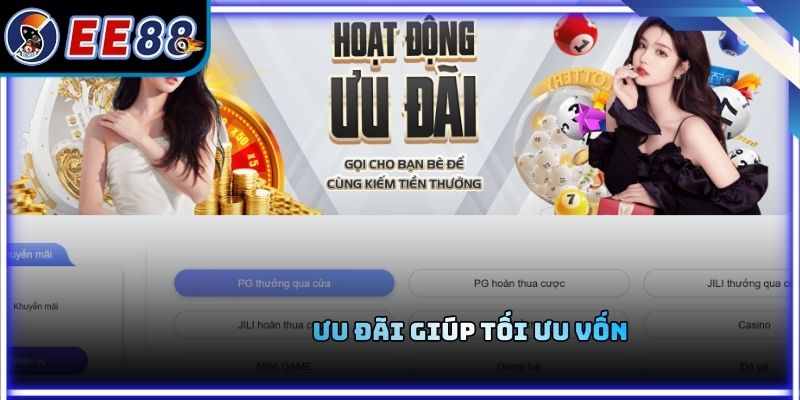 Ưu đãi giúp tối ưu vốn